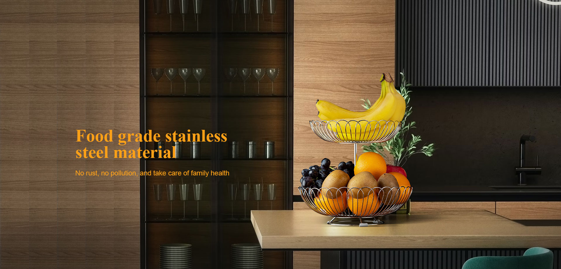 Stainless steel fruit basket