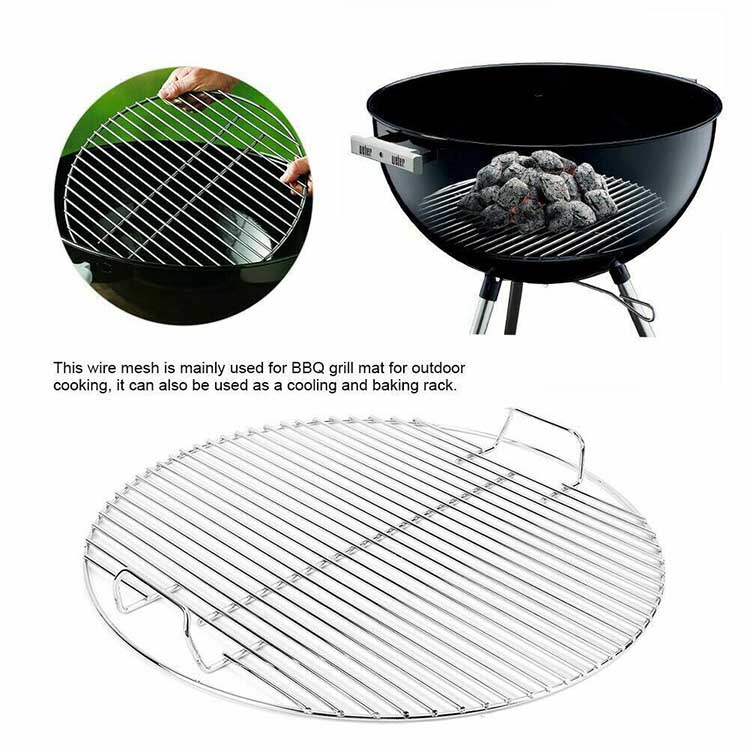 21.5 inch stainless steel portable round BBQ grill grate