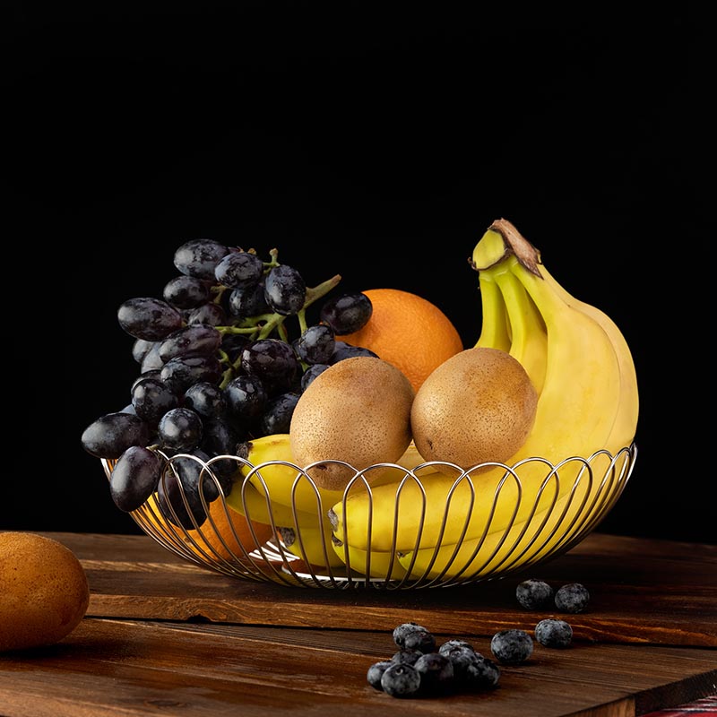 Modern Stainless Steel Metal Wire bread basket