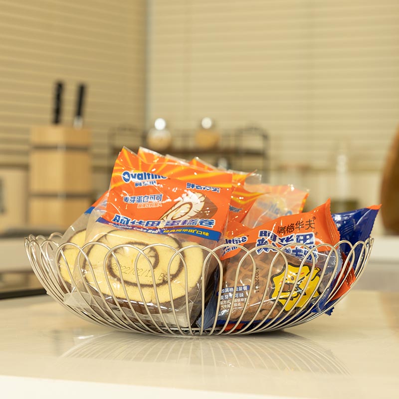 Modern Stainless Steel Metal Wire bread basket