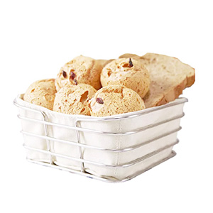 Stainless Steel Silver fruit Basket Wire Bread Basket