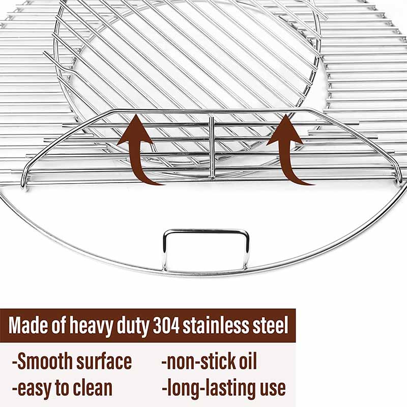 22.5 inch round 304 Stainless Steel BBQ Grill Grate for Weber  Charcoal Grill
