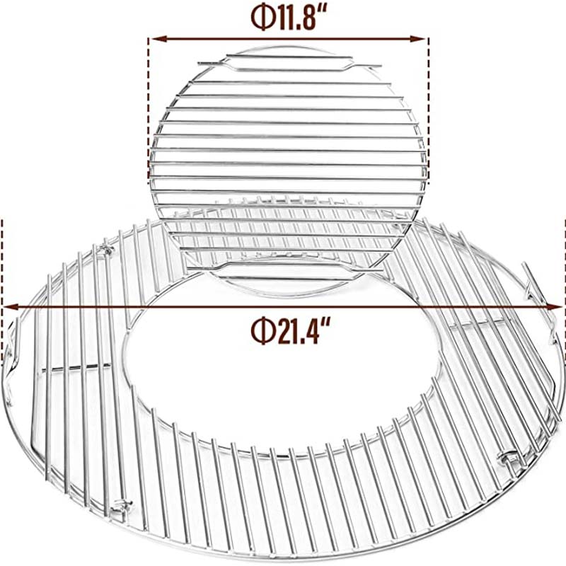 22.5 inch round 304 Stainless Steel BBQ Grill Grate for Weber  Charcoal Grill