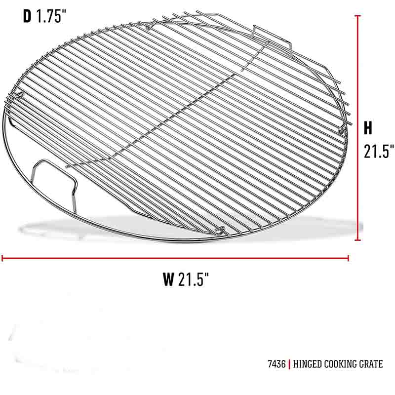 Flip-up sides replacement bbq grill grates for weber cooking grate