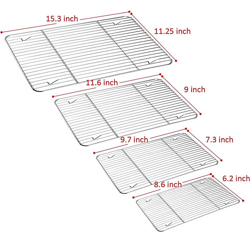Stainless steel baking rack grill rack for oven