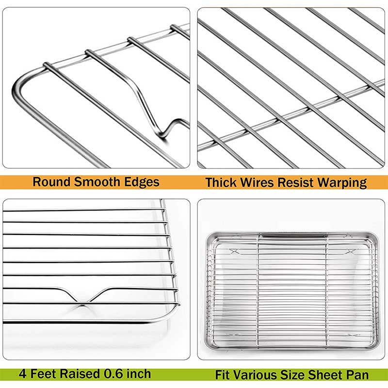 Stainless steel baking rack grill rack for oven