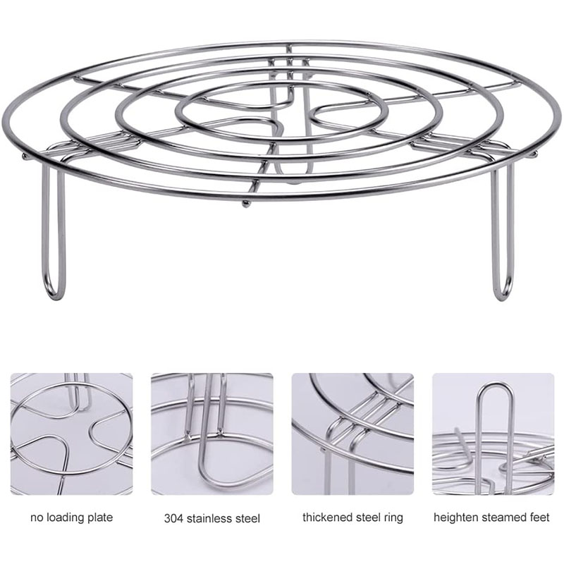 stainless steel round steamer rack