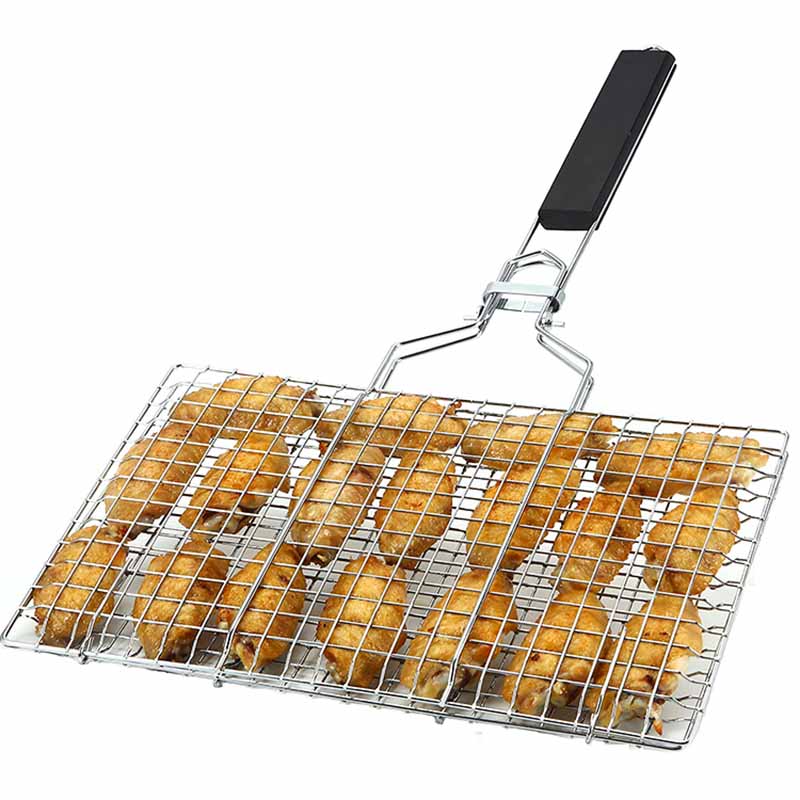 Stainless Steel BBQ Fish Grill Baskets for Outdoor Grill.