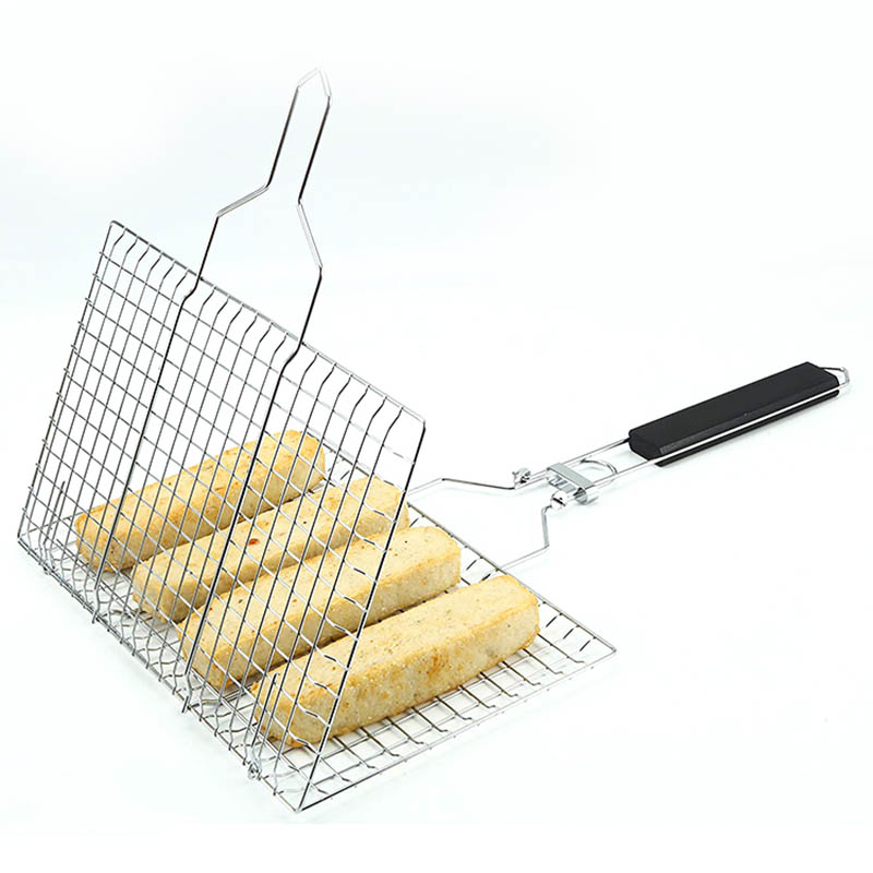 Stainless Steel BBQ Fish Grill Baskets for Outdoor Grill.