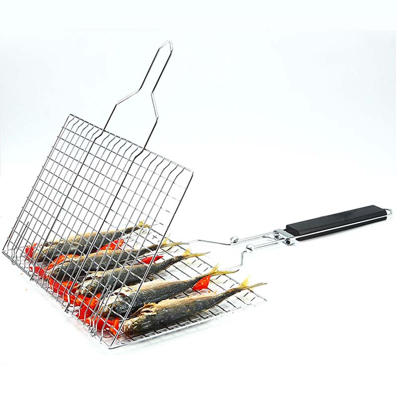 Stainless Steel BBQ Fish Grill Baskets for Outdoor Grill.