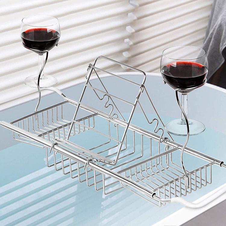 Wholesale stainless Steel bathtub shelf  | bathtub shelf for bathroom  | bathtub caddy tray  | bathtub tray