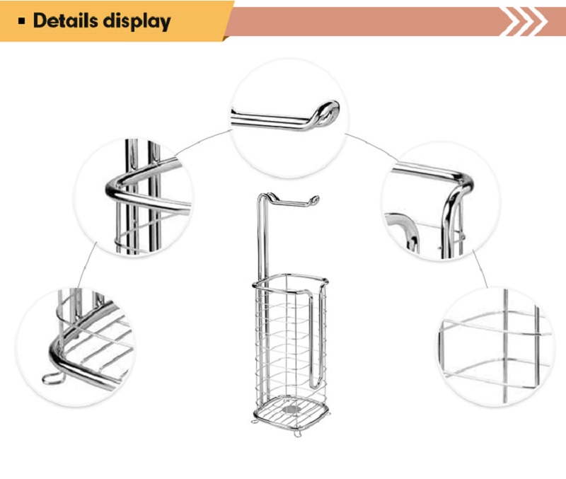 floor standing toilet roll holder