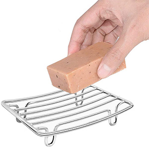 Premium Stainless Steel Soap Rack - Rust-Resistant Bathroom Soap Holder for Dry & Clean Soap