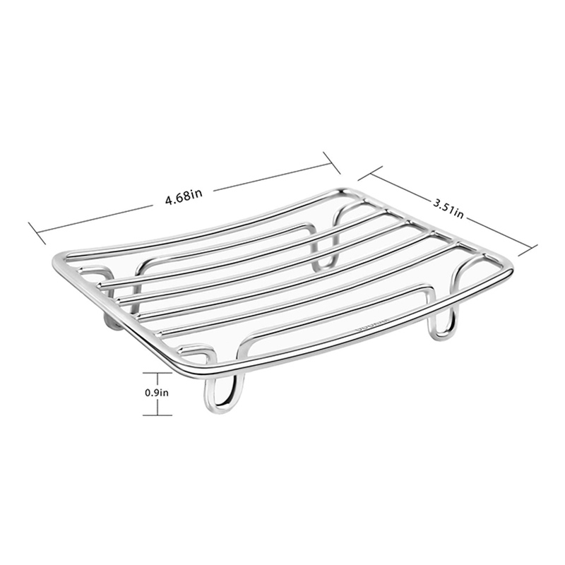 Premium Stainless Steel Soap Rack - Rust-Resistant Bathroom Soap Holder for Dry & Clean Soap