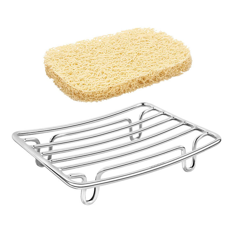 Premium Stainless Steel Soap Rack - Rust-Resistant Bathroom Soap Holder for Dry & Clean Soap